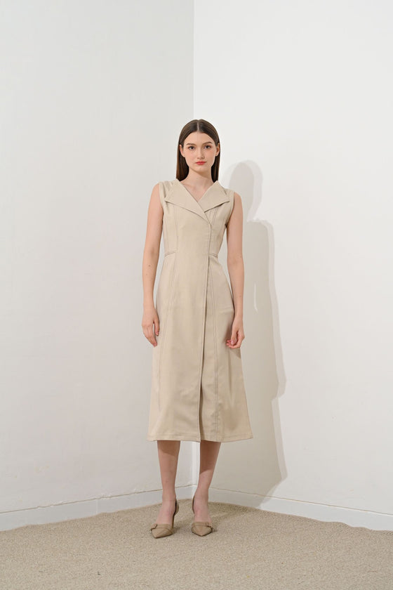 Palmer Dress Beige