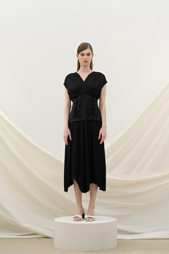 Emporio midi dress in black