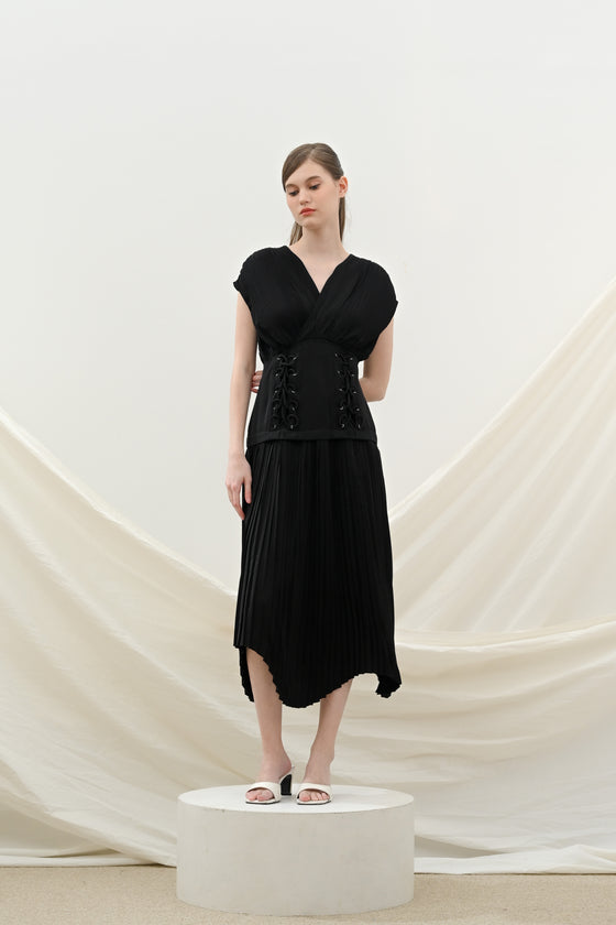Emporio midi dress in black