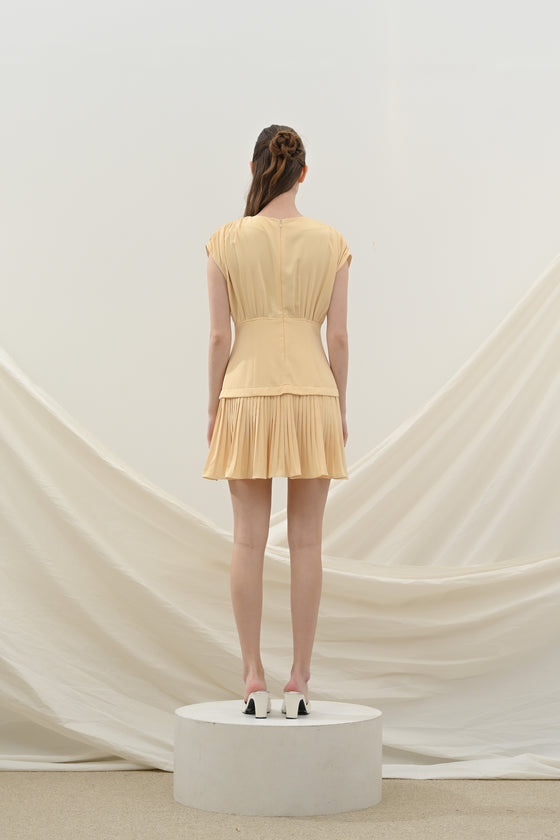 Emporio mini dress in yellow