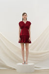 Emporio mini dress in maroon