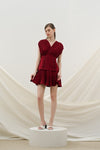 Emporio mini dress in maroon