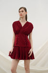 Emporio mini dress in maroon