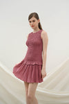 Angela dress in mauve