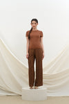 Seamless Top Brown