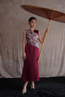  Magnolia Dress Maroon