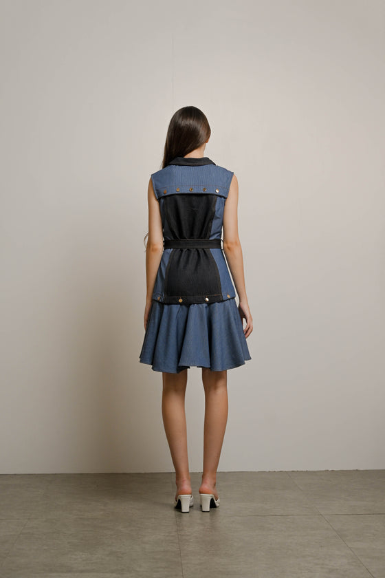 Sollinary Two - Way Dress in Denim