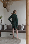 Provence Dress in Emerald